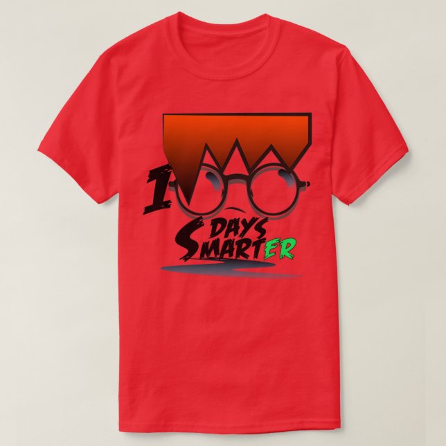 100 Days smarter 21 T-Shirt (Design Front)