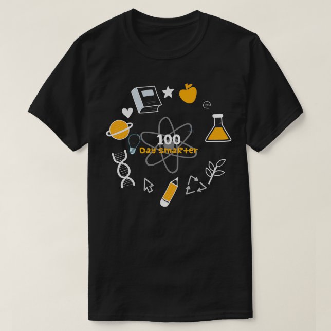 100 DAYS SMARTER 52 T-Shirt (Design Front)