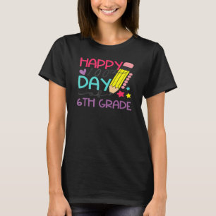 100 Days Smarter 6th Grade Happy 100th Day Of Scho T-Shirt
