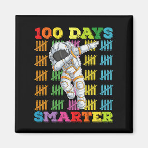 100 Days Smarter Astronaut 100th Day Of School Magnet