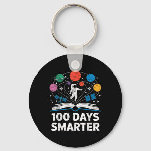 100 Days Smarter Astronaut Space 100th Day Of Key Ring