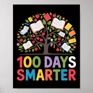 100 Days Smarter – Creative And Inspiring Tree Of  Poster