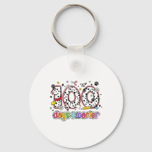 100 Days Smarter Cute Dog Teacher Student 100 Days Key Ring