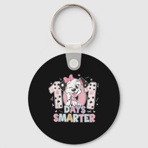 100 Days Smarter Dalmatian 100th Day Of School Key Ring