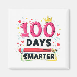 100 Days Smarter Days of School Teacher  Magnet