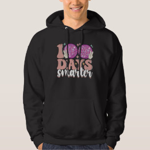 100 Days Smarter Disco Ball 100th Day Of School Hoodie