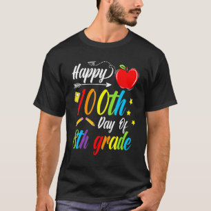 100 Days Smarter Eighth Grade 100th Day Of School T-Shirt