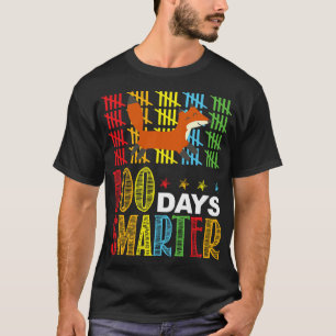 100 Days Smarter Fox Teacher 100 Days of School T-Shirt