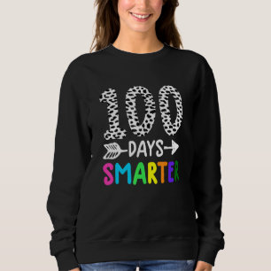 100 Days Smarter Funny 100 Days Of School For Tea Sweatshirt