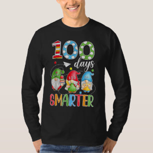 100 Days Smarter Gnome 100th Day Of School Men Kid T-Shirt