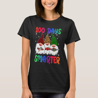 100 Days Smarter Gnome Teacher Kids 100th Day Of S T-Shirt