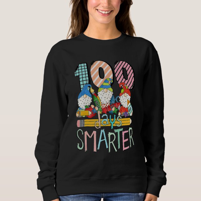100 Days Smarter Gnome Tee 100th Day Of School 202 (Front)