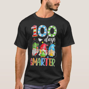 100 Days Smarter Gnomes Cute Happy 100th Day Of Sc T-Shirt