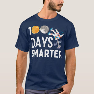 100 Days Smarter Happy 100th Day Of School Moon As T-Shirt