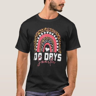 100 Days Smarter Happy 100th Day Of School Rainbow T-Shirt
