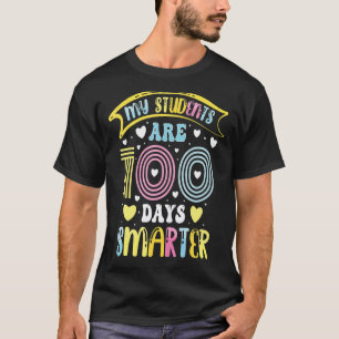 100 Days Smarter Happy 100th Day Of School Sign Te T-Shirt