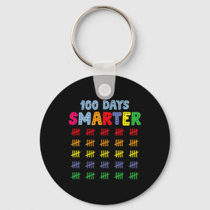 100 Days Smarter Happy 100th Day Of School Student Key Ring