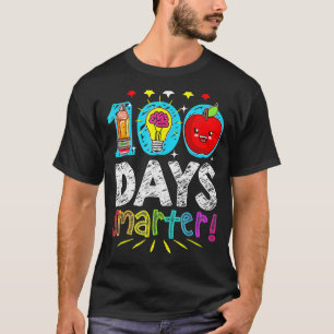 100 Days Smarter Happy 100th Day Of School Student T-Shirt