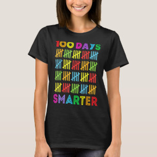 100 Days Smarter Happy 100th Day Of School Student T-Shirt