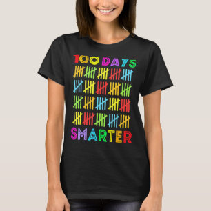 100 Days Smarter Happy 100th Day Of School Student T-Shirt