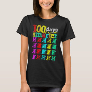 100 Days Smarter Happy 100th Day Of School Student T-Shirt