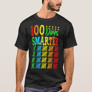 100 Days Smarter Happy 100th Day Of School Student T-Shirt