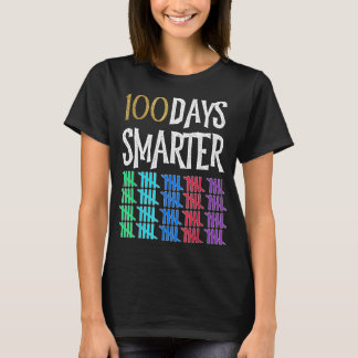 100 Days Smarter Happy 100th Day Of School Student T-Shirt