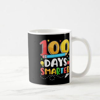 100 Days Smarter Happy 100th Day Of School Teacher Coffee Mug