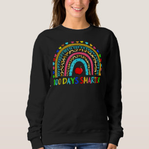 100 Days Smarter Happy 100th Day Of School Teacher Sweatshirt