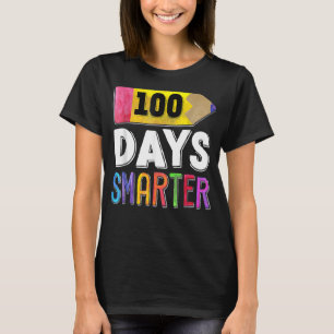 100 Days Smarter Happy 100th Day Of School Teacher T-Shirt