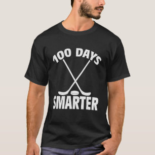100 Days Smarter Hockey Player Sports for Students T-Shirt