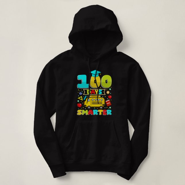 100 days smarter hoodie (Design Front)
