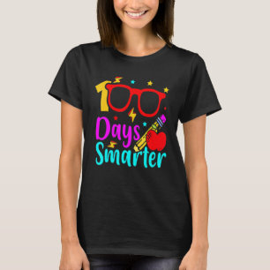 100 Days Smarter Kids Boy Girls 100th Day Of Schoo T-Shirt