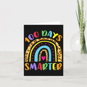 100 Days Smarter Kids Girls Unicorn 100th Day Of S Card
