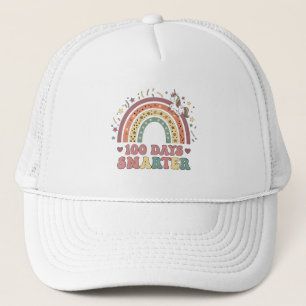 100 Days Smarter Kids Girls Unicorn 100th Day of Trucker Hat