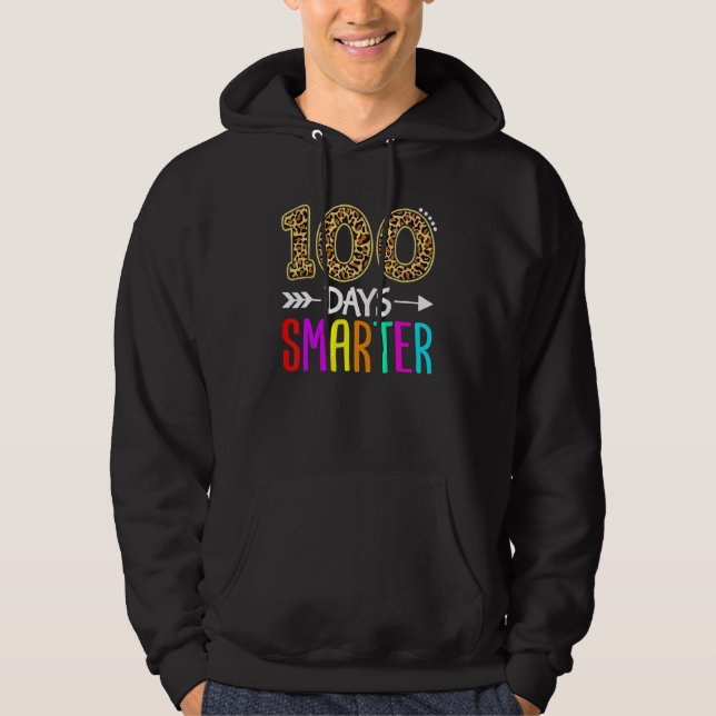 100 Days Smarter Kindergarten 100th Day Of School  Hoodie (Front)