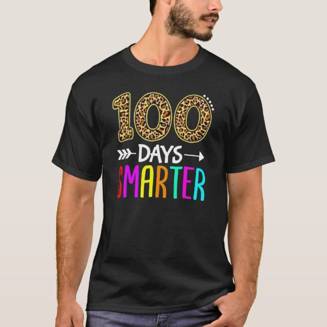 100 Days Smarter Kindergarten 100th Day Of School T-Shirt (Front)