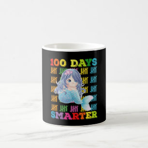 100 Days Smarter Mermaid 100th Day Of School Coffee Mug