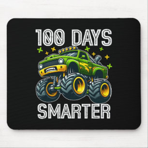 100 Days Smarter Monster Truck 100 Days Of School Mouse Pad