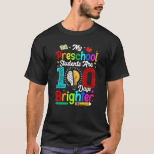 100 Days Smarter Preschool 100th Day Of School Pre T-Shirt