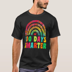 100 Days Smarter Rainbow 100th Day Of School Teach T-Shirt