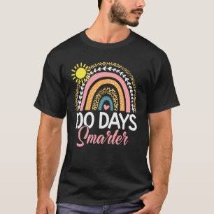100 Days Smarter Rainbow Leopard Happy 100th Day O T-Shirt