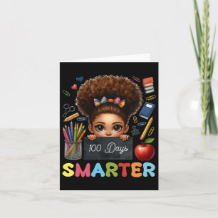 100 Days Smarter School Celebration Diverse Card