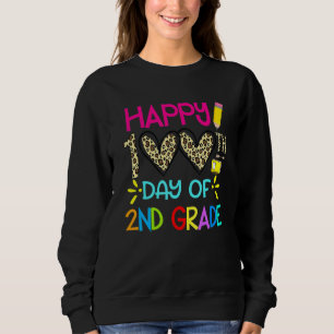 100 Days Smarter Second Grade 100th Day Of School  Sweatshirt