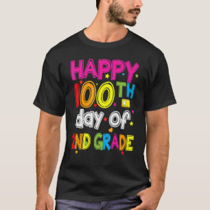 100 Days Smarter Second Grade 100th Day Of School T-Shirt