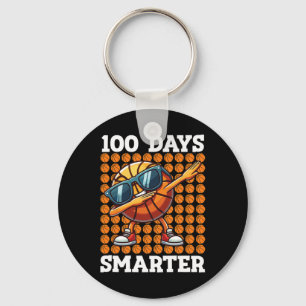 100 Days Smarter Sketll Kids 100 Days Of School Bo Key Ring
