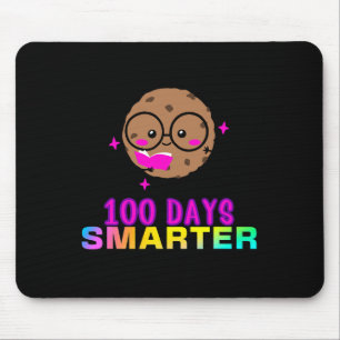 100 Days Smarter Smart Cookie With Gles Cute Fun Mouse Pad