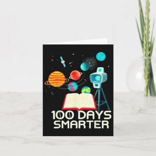 100 Days Smarter Space Astronaut 100th Day School  Card