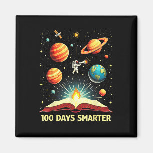 100 Days Smarter Space Astronaut 100th Day School Magnet