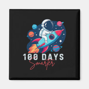 100 Days Smarter Space Astronaut 100th Day School Magnet